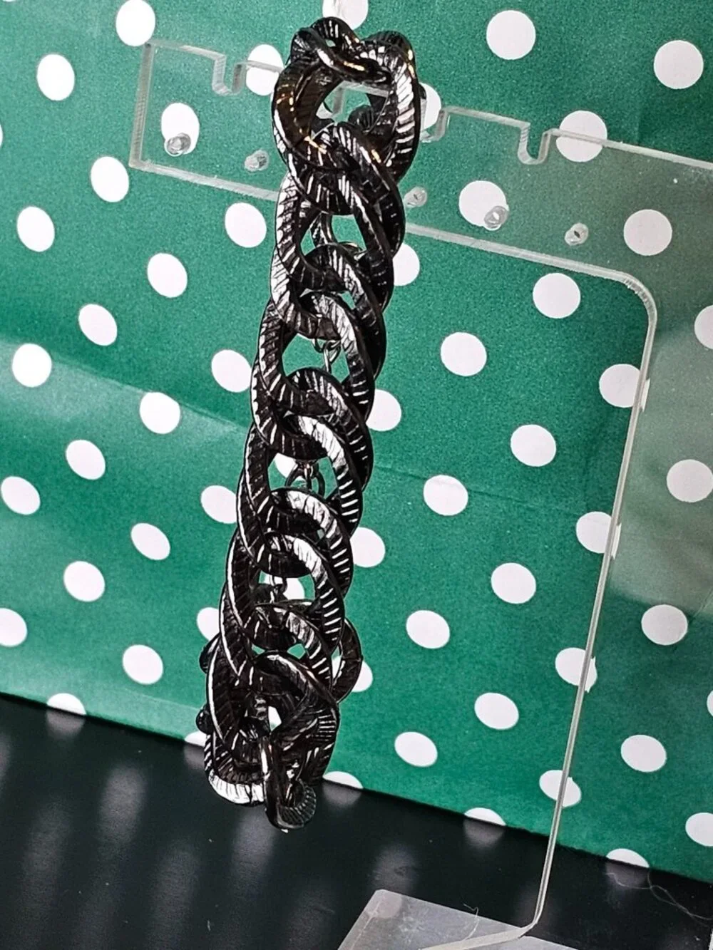 Gunmetal Black Chain Link Bracelet